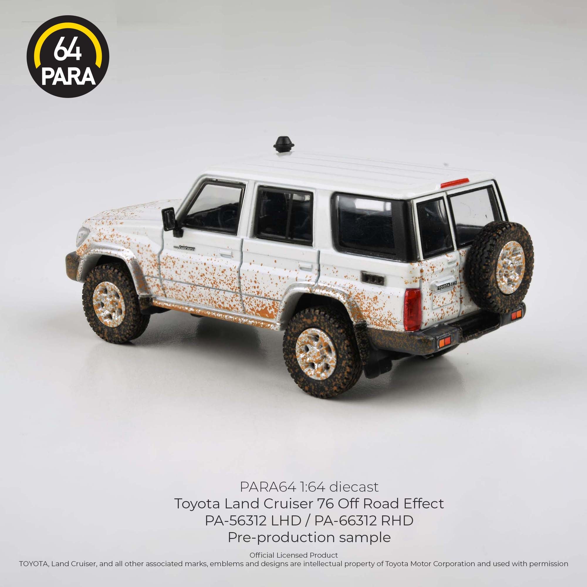Para64 1/64 Toyota Land Cruiser 76 Off Road Effect PA56312 Diecast Scale Model Car