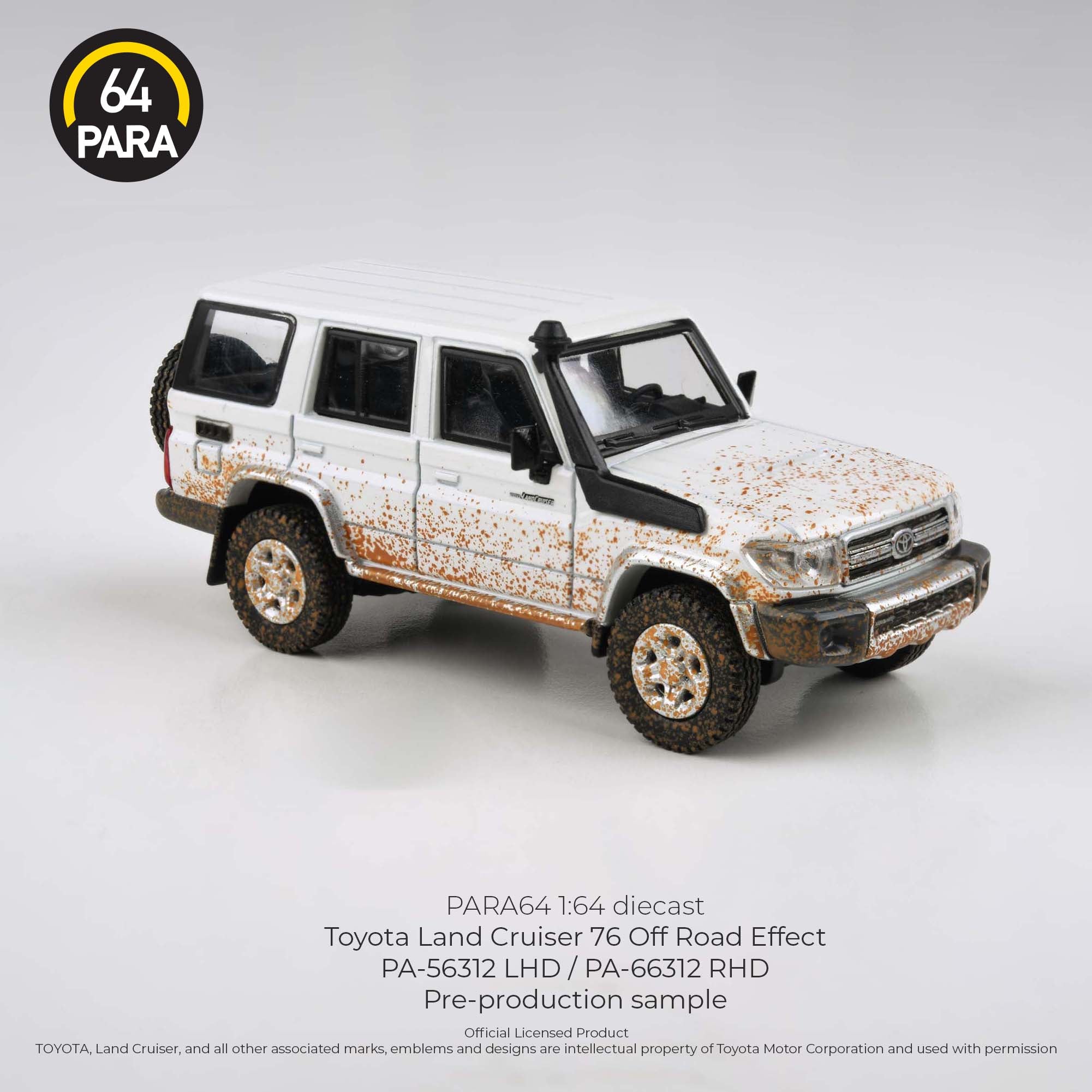 Para64 1/64 Toyota Land Cruiser 76 Off Road Effect PA56312 Diecast Scale Model Car