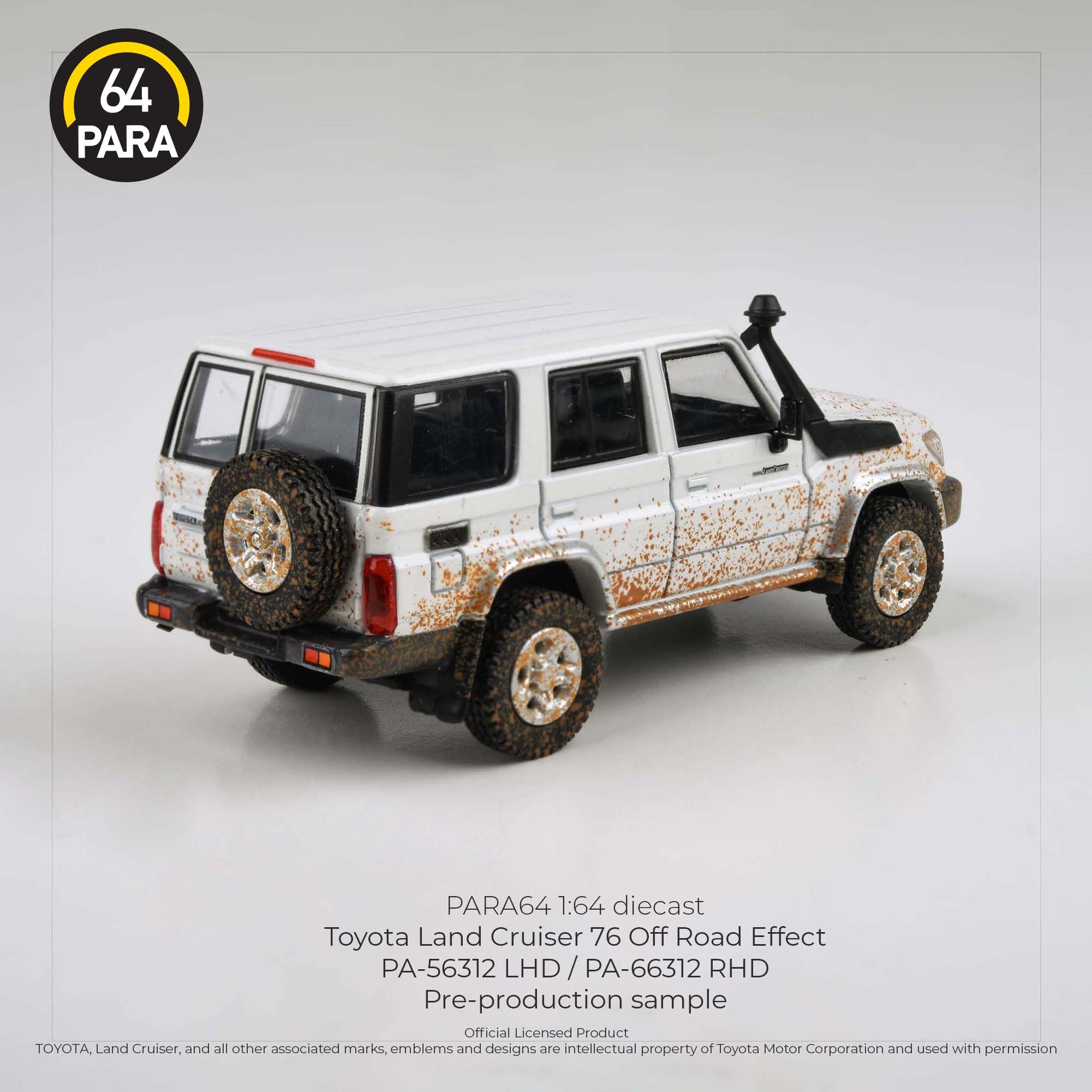 Para64 1/64 Toyota Land Cruiser 76 Off Road Effect PA56312 Diecast Scale Model Car