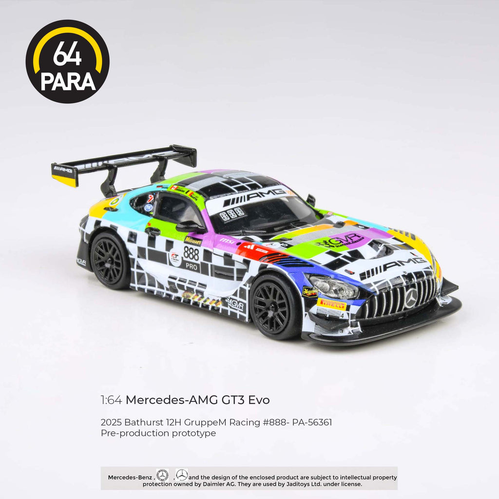 Para64 1/64 Mercedes-AMG GT3 Evo PA56361 Diecast Scale Model Car