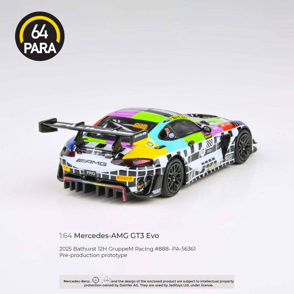 Para64 1/64 Mercedes-AMG GT3 Evo PA56361 Diecast Scale Model Car