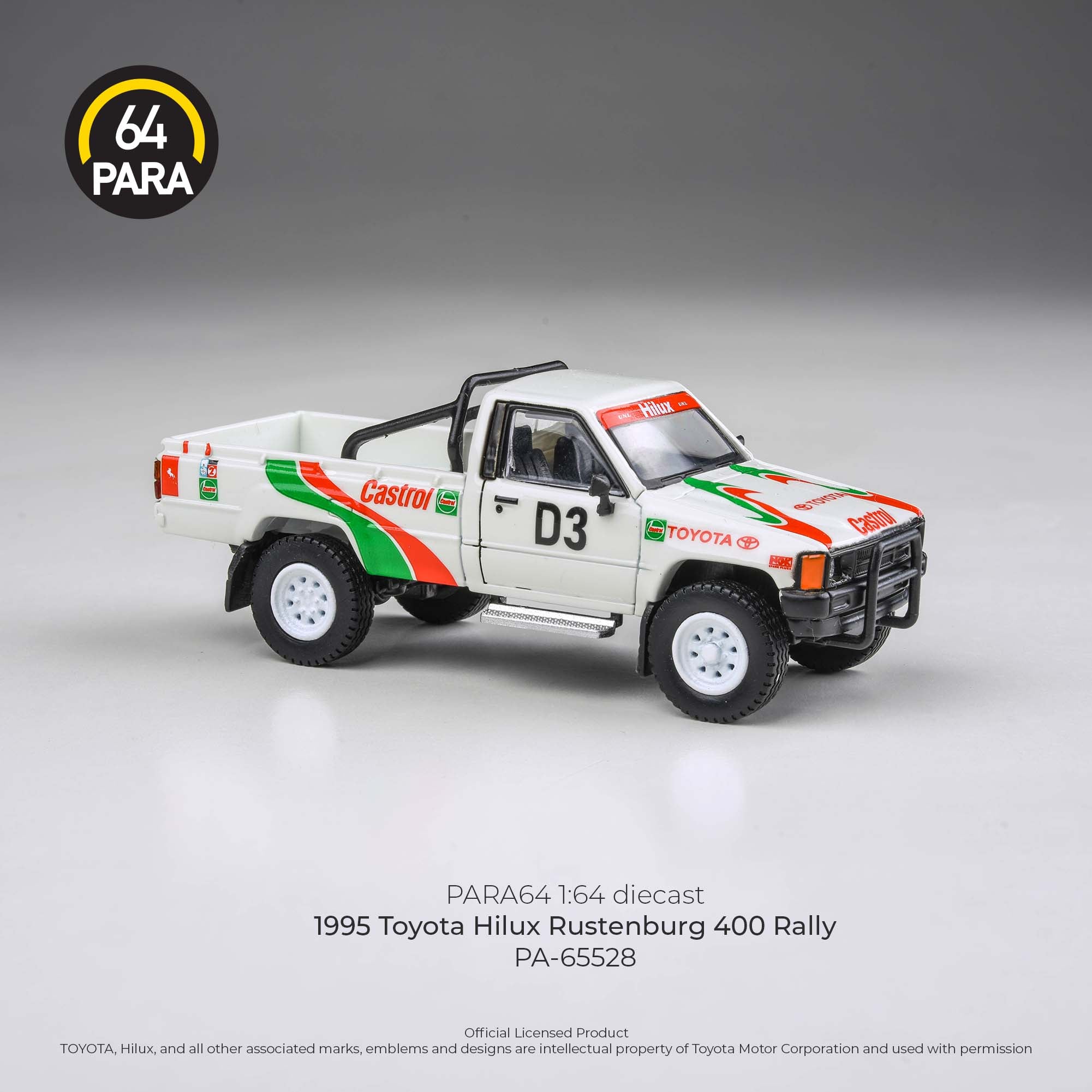 Para64 1/64 1995 Toyota Hilux Rustenburg 400 Rally PA65528 Diecast Scale Model Car