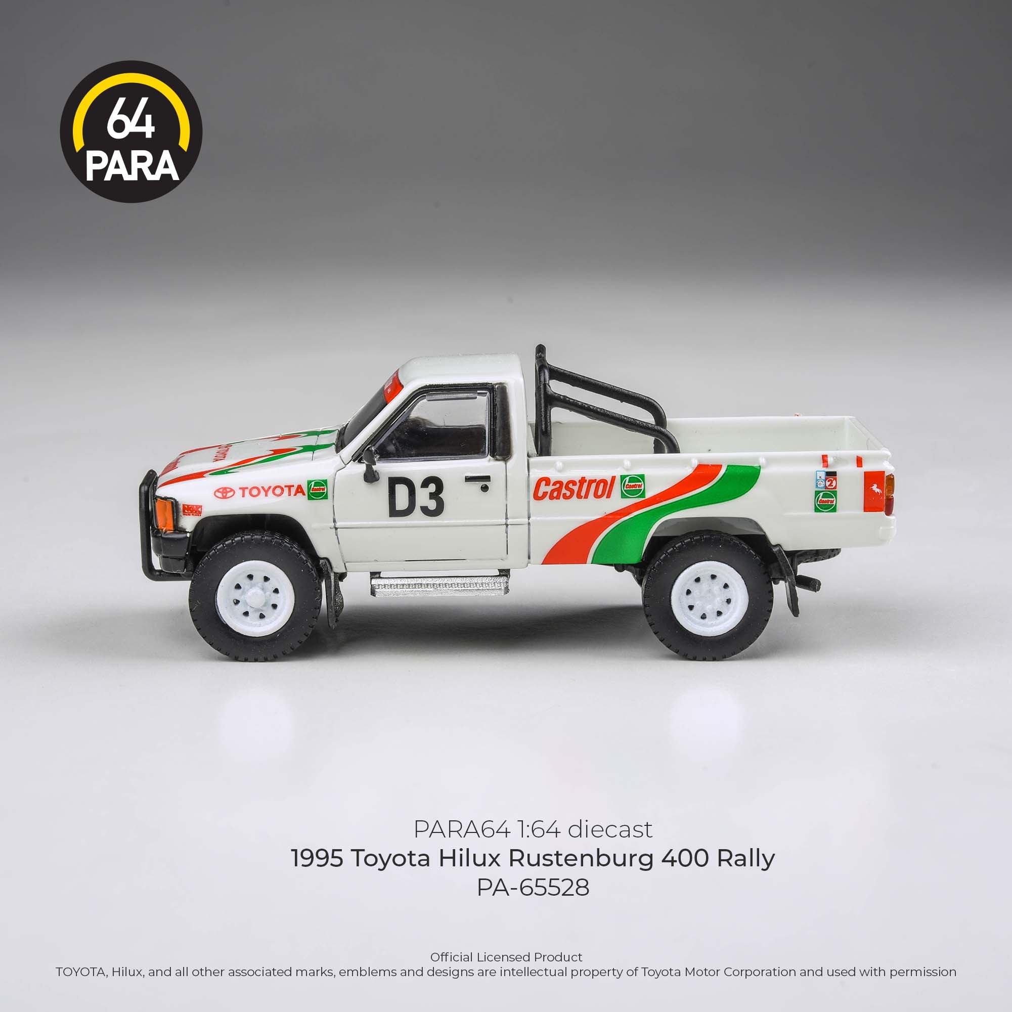Para64 1/64 1995 Toyota Hilux Rustenburg 400 Rally PA65528 Diecast Scale Model Car