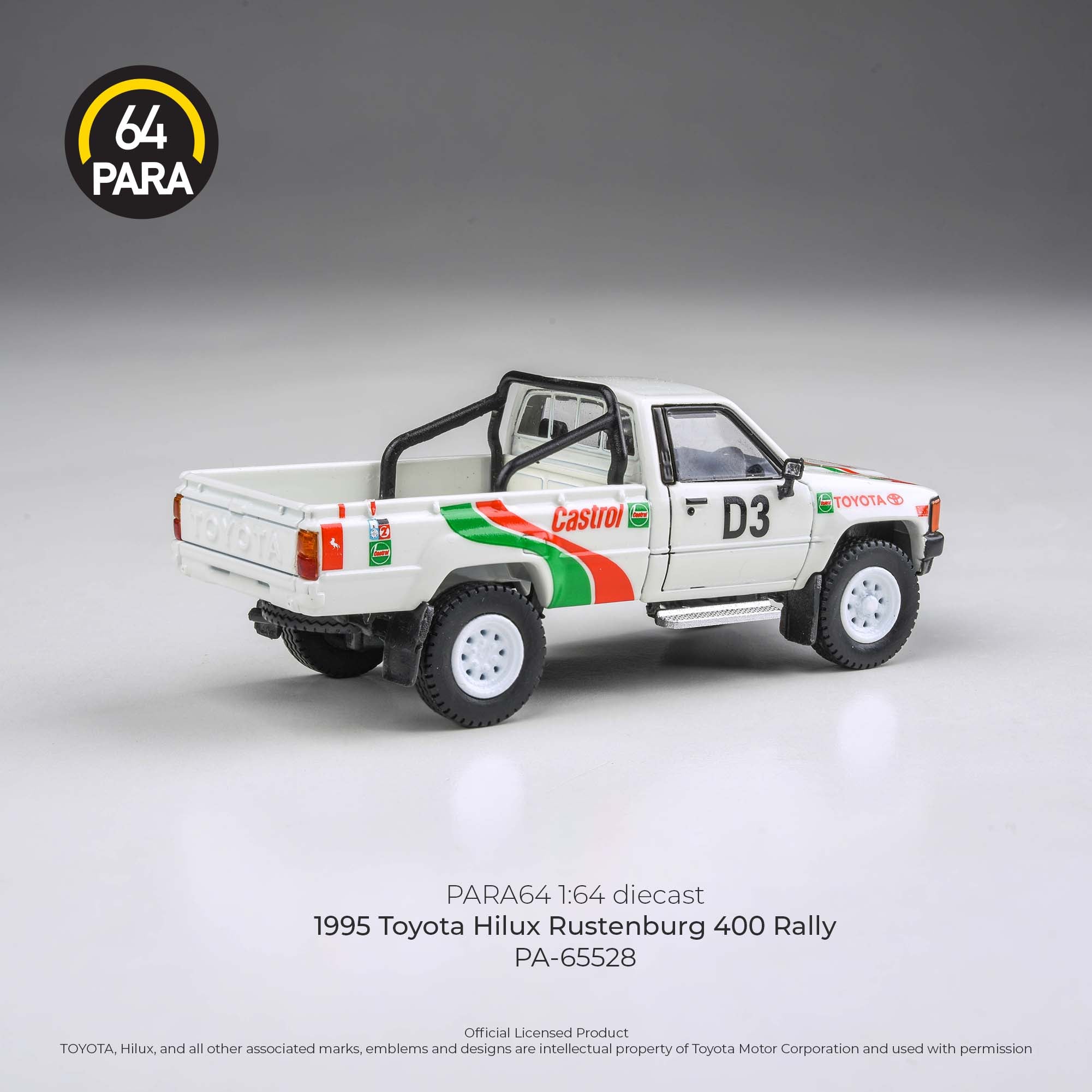 Para64 1/64 1995 Toyota Hilux Rustenburg 400 Rally PA65528 Diecast Scale Model Car