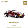 Pop Race 1/64 Singer Targa Christmas 2023 Red PR640083 Diecast Scale Model