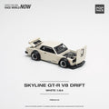 Pop Race 1/64 Skyline GT-R V8 Drift Hakosuka White PR640113 Diecast Scale Model