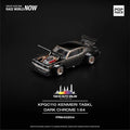 Pop Race 1/64 Skyline KPGC110 (Kenmari) Dark Chrome TASKL PR640204 Diecast Scale Model