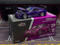 Pop race 1/64 Top Secret GT-300 Top Secret Supra Violet PR640458 Diecast Scale Model