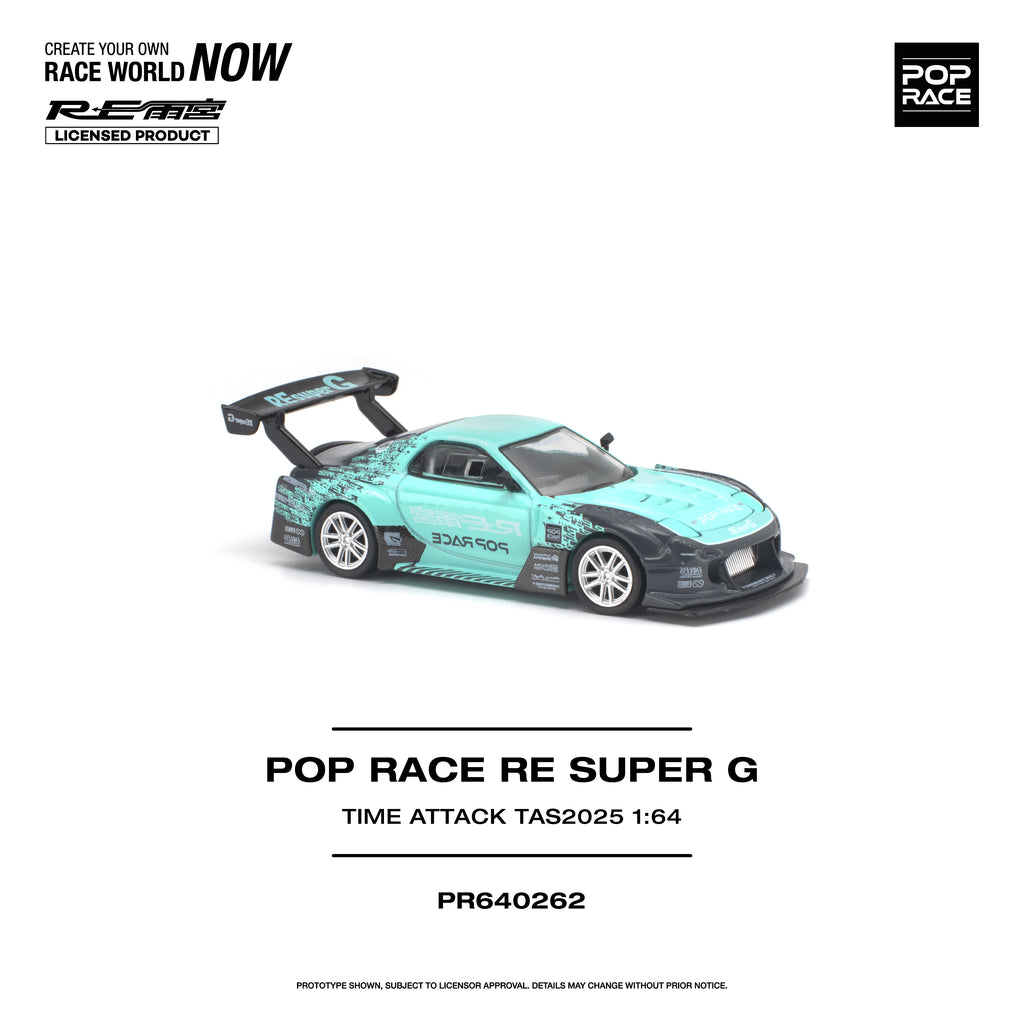 [PRE ORDER] Pop Race 1/64 Pop Race Re Super G Time Attack TAS2025 PR640262 Diecast Scale Model Car