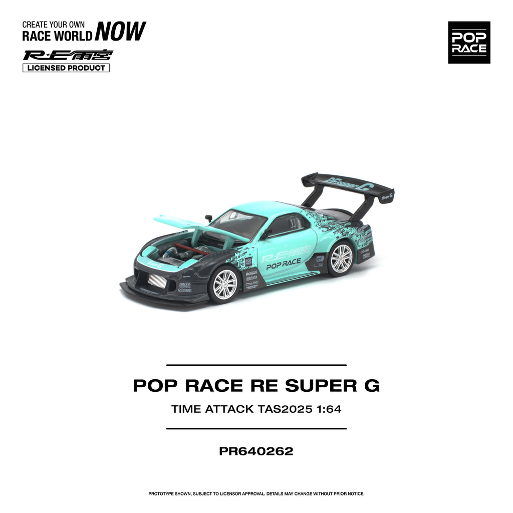 [PRE ORDER] Pop Race 1/64 Pop Race Re Super G Time Attack TAS2025 PR640262 Diecast Scale Model Car