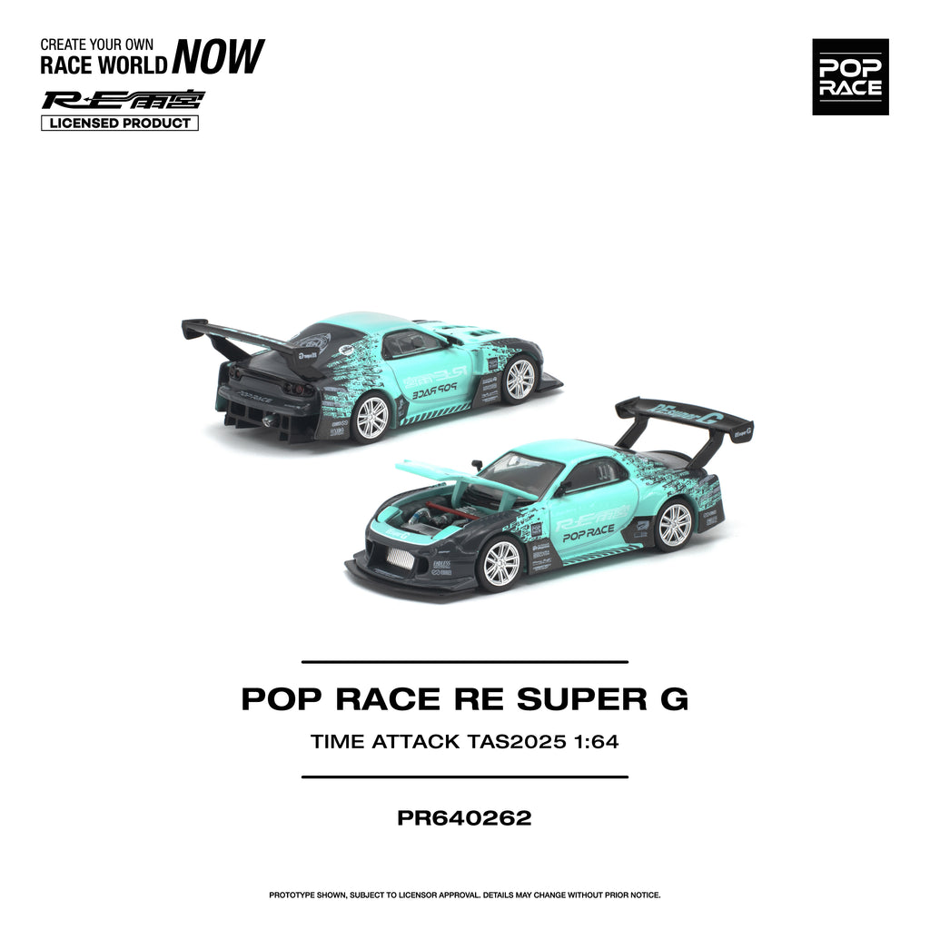 [PRE ORDER] Pop Race 1/64 Pop Race Re Super G Time Attack TAS2025 PR640262 Diecast Scale Model Car