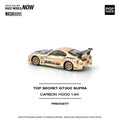 Pop Race 1/64 Top Secret GT300 Supra Carbon Hood PR640277 Diecast Scale Model