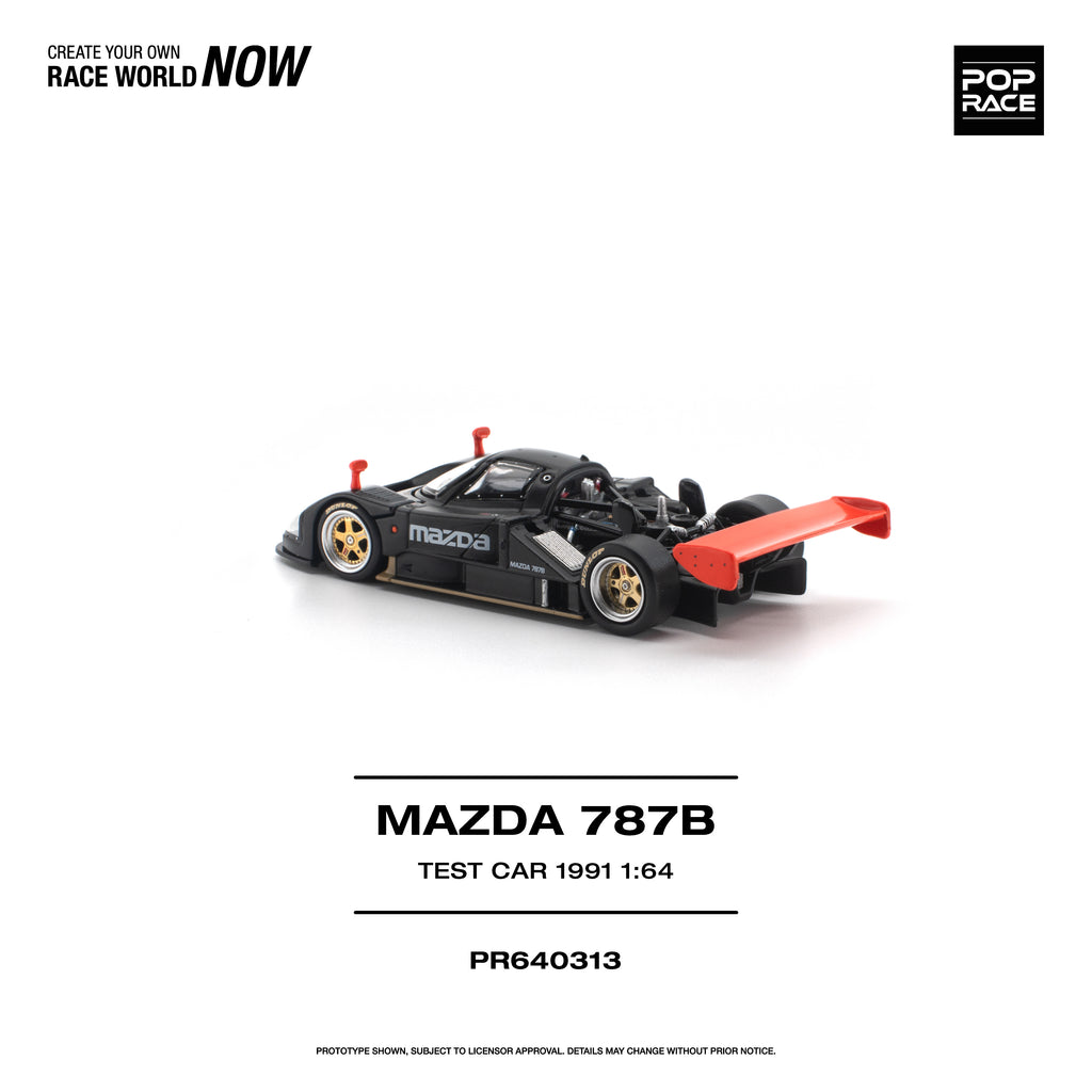 [PRE ORDER] Pop Race 1/64 Mazda 787B Test Car 1991 PR640313 Diecast Scale Model