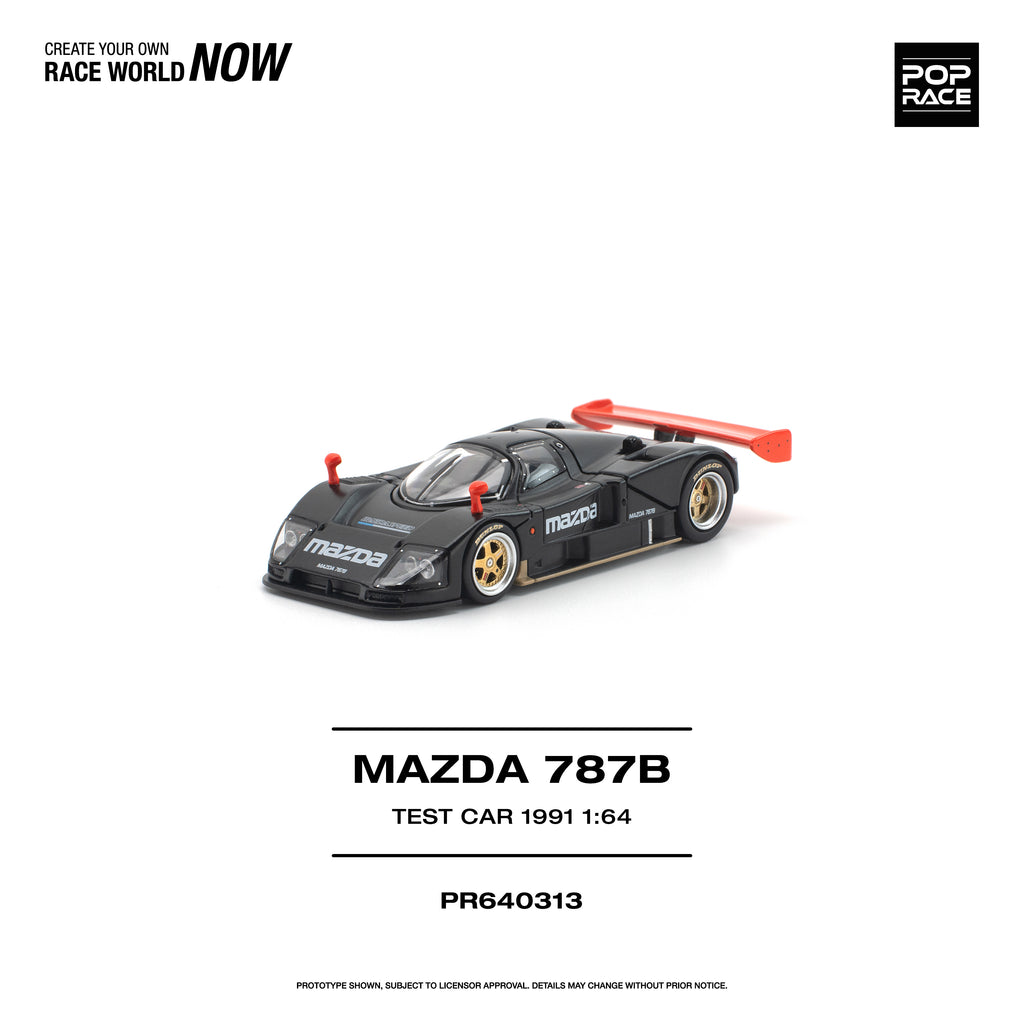 [PRE ORDER] Pop Race 1/64 Mazda 787B Test Car 1991 PR640313 Diecast Scale Model