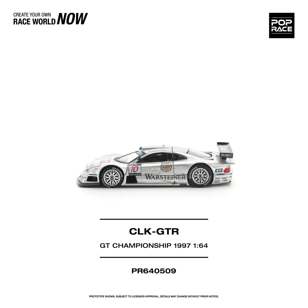 [PRE ORDER] Pop Race 1/64 Mercedes-Benz AMG CLK GTR FIA GT Championship 1997 PR640509 Diecast Scale Model