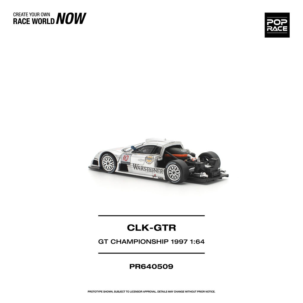 [PRE ORDER] Pop Race 1/64 Mercedes-Benz AMG CLK GTR FIA GT Championship 1997 PR640509 Diecast Scale Model