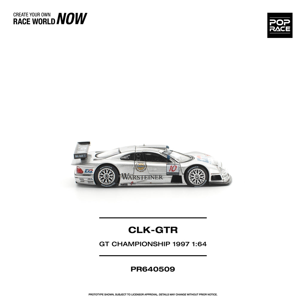 [PRE ORDER] Pop Race 1/64 Mercedes-Benz AMG CLK GTR FIA GT Championship 1997 PR640509 Diecast Scale Model