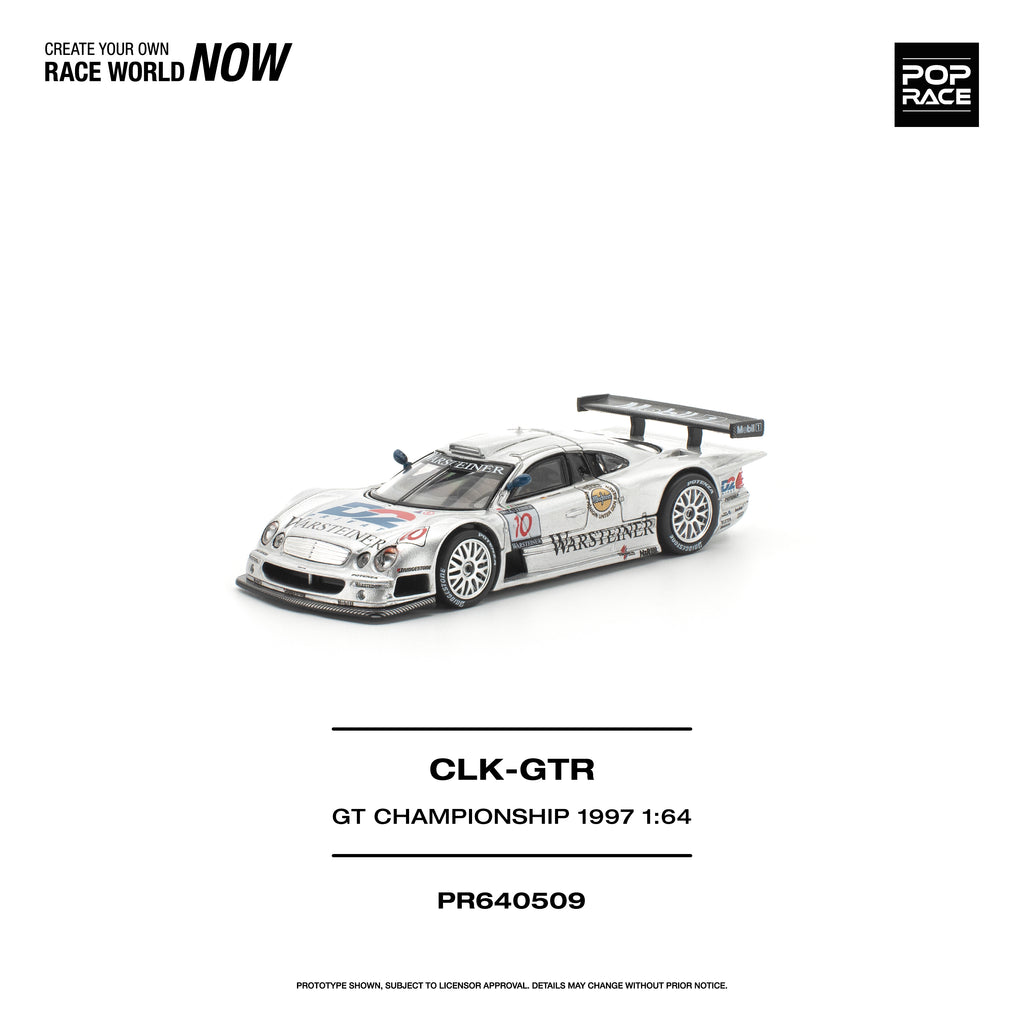 [PRE ORDER] Pop Race 1/64 Mercedes-Benz AMG CLK GTR FIA GT Championship 1997 PR640509 Diecast Scale Model