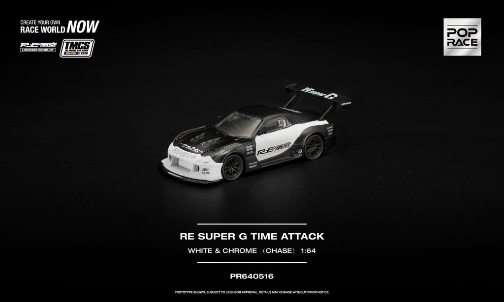 Pop Race 1/64 Re Super G Time Attack PR640516  Diecast Scale Model Car