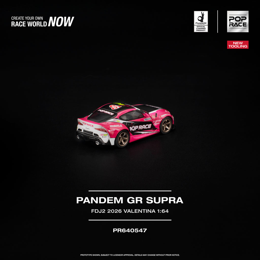 [PRE ORDER] Pop Race 1/64 PANDEM GR SUPRA FDJ2 VALENTINA PIAZ  PR640547 Diecast Scale Model