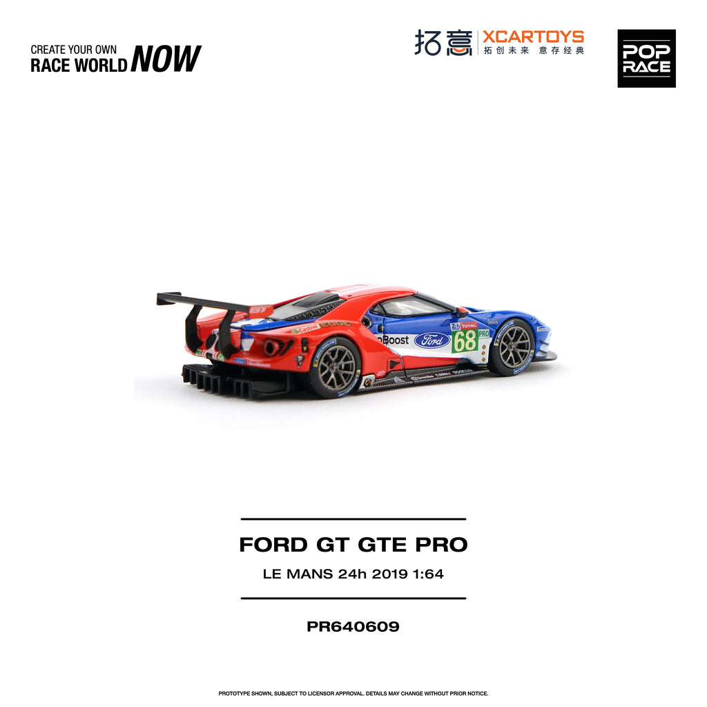 [PRE ORDER] Pop Race 1/64 Ford GT GTE PRO Le Mans 24H 2019 PR64609 Diecast Scale Model