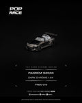 [PRE ORDER] Pop Race 1/64 PANDEM S2000 Dark Chrome PRDC019 Diecast Scale Model