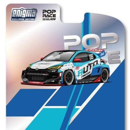 Pop Race 1/64 PANDEM GR Yaris Auto Finesse PRE012 Diecast Scale Model
