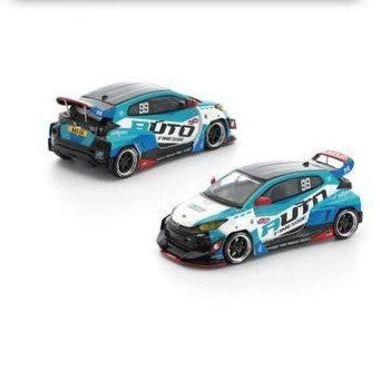 Pop Race 1/64 PANDEM GR Yaris Auto Finesse PRE012 Diecast Scale Model