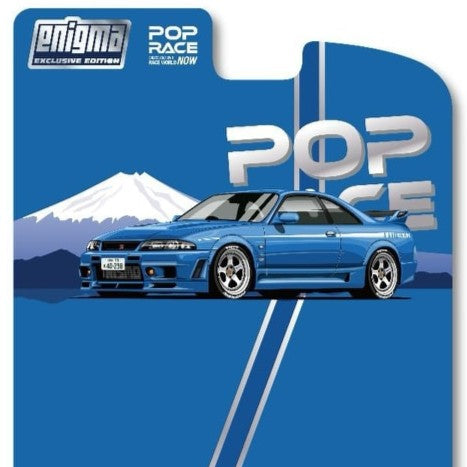 Pop Race 1/64 PRE019 Skyline GT-R R33 Nismo 400R Championship Blue PRE019 Diecast Scale Model