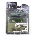 Pop Race 1/64 Mitsubishi Lancer Evolution IV Green Blister Packaging PRE022 Diecast Scale Model