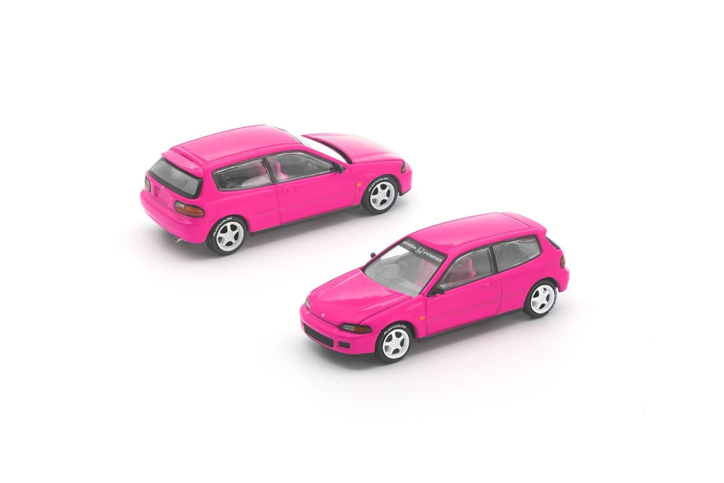 [PRE ORDER] Pop Race 1/64 Honda Civic EG6 Pink  PRE027 Diecast Scale Model