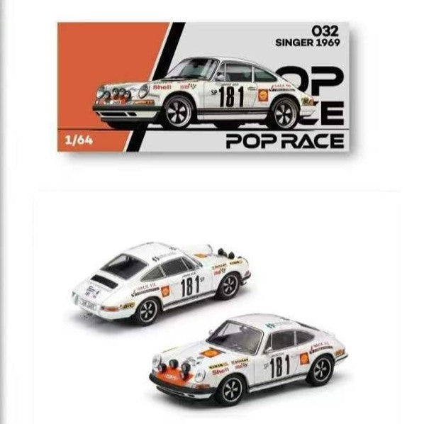 [PRE ORDER] Pop Race 1/64 Singer 1969 Tour De France #181 PRE032 Diecast Scale Model
