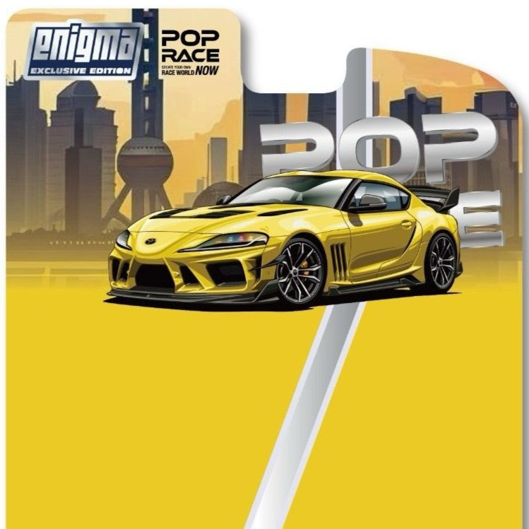 [PRE ORDER] Pop Race 1/64 Darwin Pro 66G WBK Supra A90 Nitro Yellow PRE033 Diecast Scale Model
