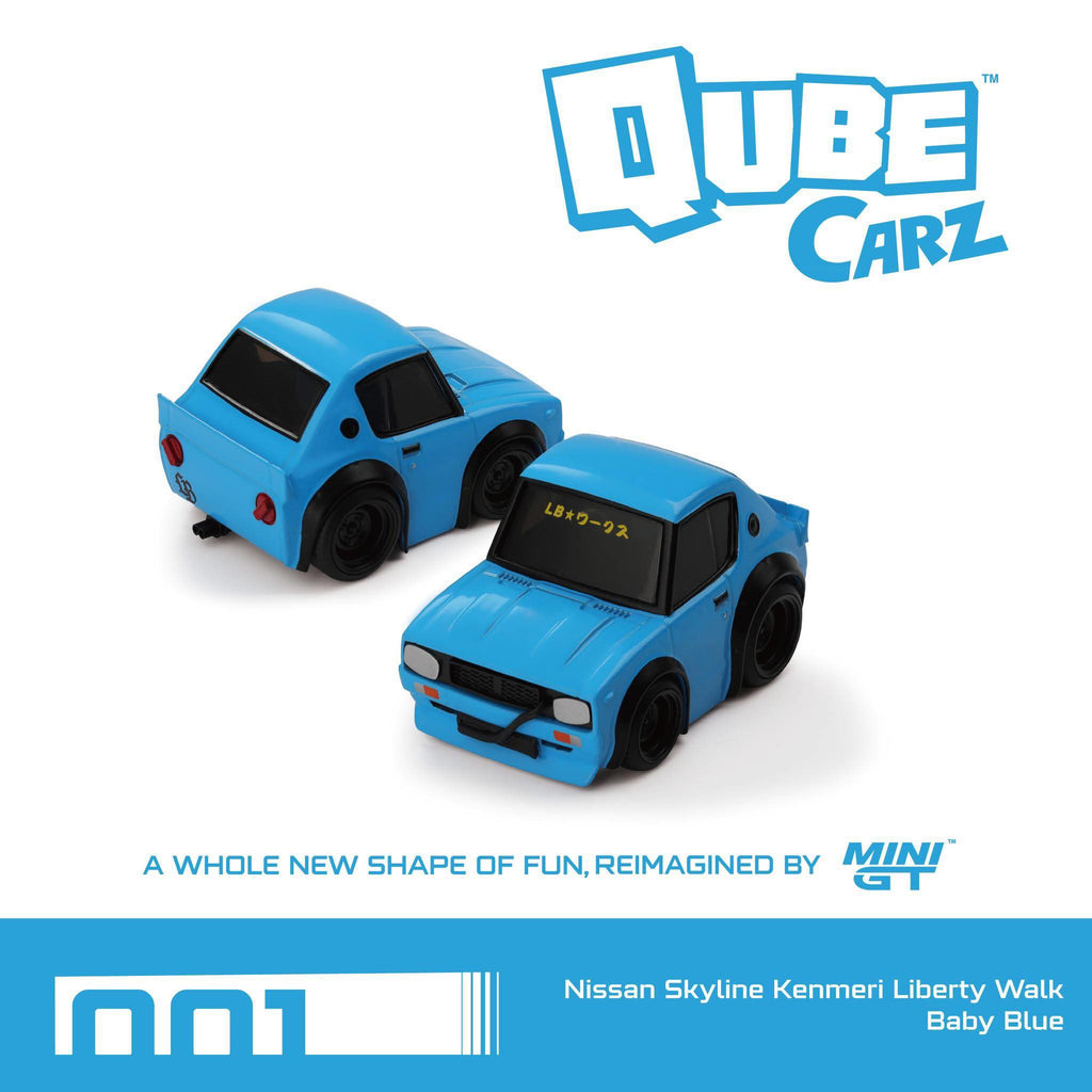 MiniGT Nissan Skyline Kenmeri Liberty Walk Baby Blue (Blister) QZ00101-BL Diecast Scale Model
