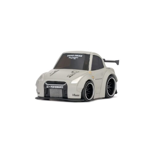 MiniGT Nissan GT-R R35 LB★WORKS Type 1, Rear Wing ver 1 Matte Grey (Blister) QZ00201-BL Diecast Scale Model
