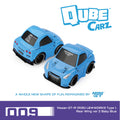 Mini GT Qube Carz Nissan GT-R (R35) LB★WORKS Type 1, Rear Wing ver 2 Baby Blue QZ00302-BL Diecast Scale Model