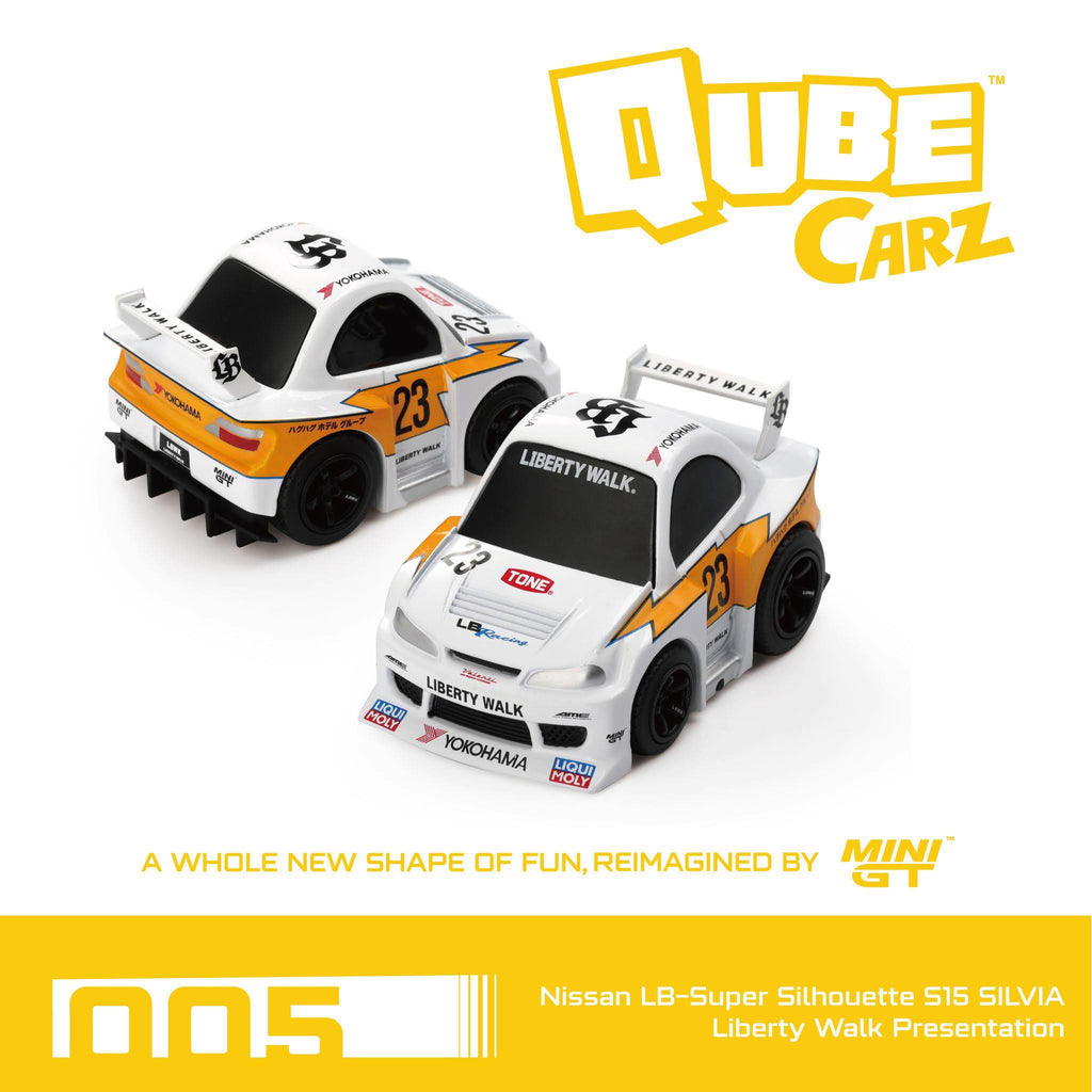 MiniGT Nissan LB-Super Silhouette S15 SILVIA Liberty Walk Presentation (Blister) QZ00501-BL Diecast Scale Model