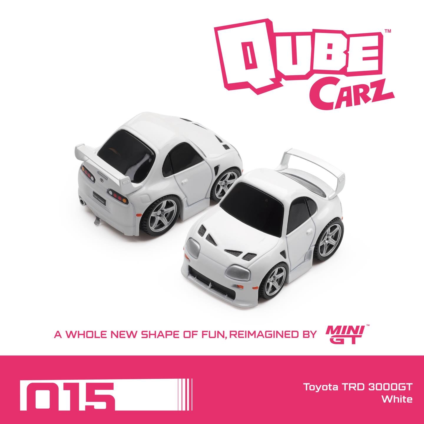[PRE ORDER] Mini GT Qube Carz Toyota TRD 3000GT White/Blister QZ00601-BL Diecast Scale Model