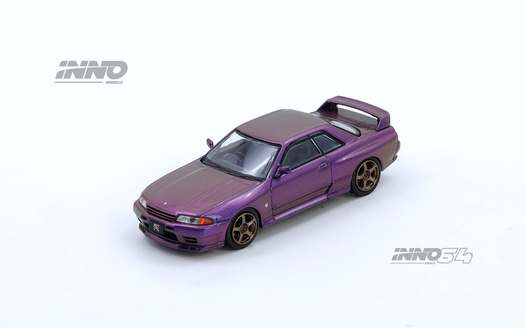 Inno64 1/64 SKYLINE GT-R (R32) Midnight Purple Australia Special Edition Limited Edition IN64-R32-MP-AS Diecast Scale Model