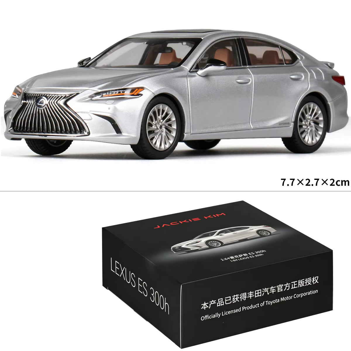 JACKIE KIM 1/64 LEXUS IS 300 SILVER BNY16408252601 Diecast Scale Model