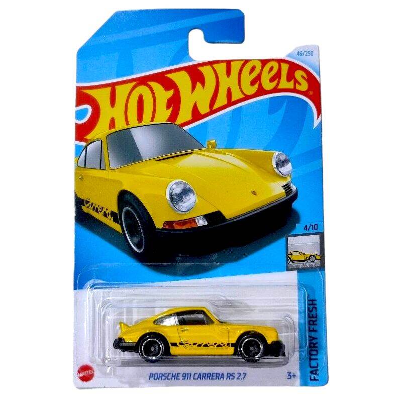Hot Wheels 1/64 Porsche 911 Carrera RS 2.7 Yellow BNYHW11122531 Diecast Scale Model
