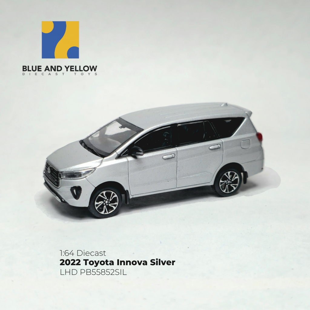 Custom Painted 1/64 2022 Toyota Innova Silver PB55852SIL Diecast Scale Model