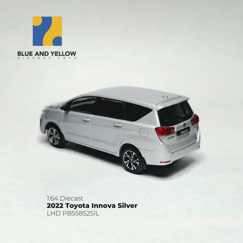 Custom Painted 1/64 2022 Toyota Innova Silver PB55852SIL Diecast Scale Model