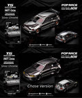[PRE ORDER] Pop Race 1/64 PANDEM EG6 Silver Chrome PRT006 Diecast Scale Model Car