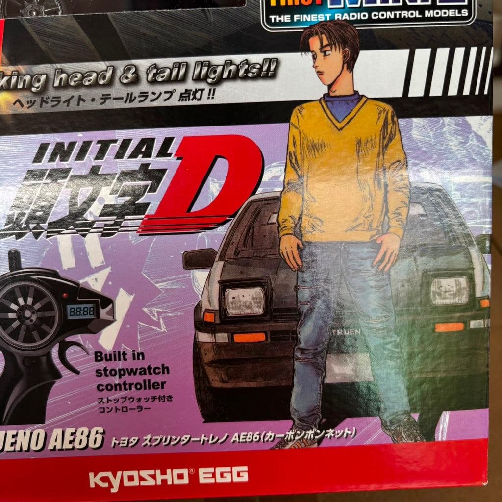 KYOSHO 1/28 First Mini-Z Initial D Toyota Sprinter Trueno AE86 w/ Carbon Hood White  KYS-66617A Remote Control Car