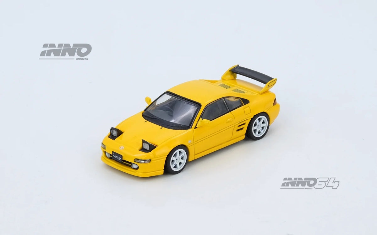 Inno64 1/64 Toyota MR2 (SW20) Yellow IN64-MR2-YL Diecast Scale Model