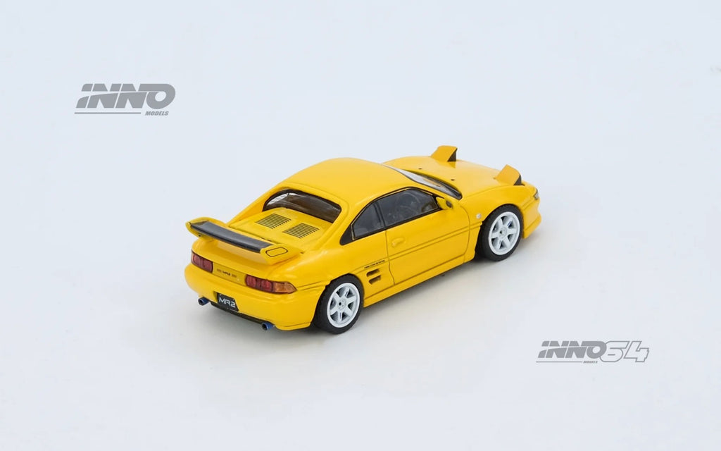 Inno64 1/64 Toyota MR2 (SW20) Yellow IN64-MR2-YL Diecast Scale Model