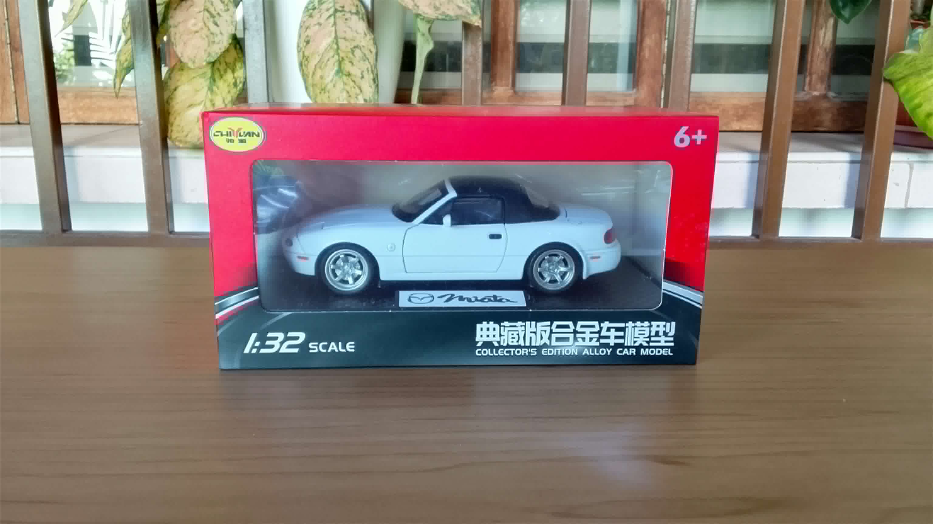 Alloy Car 1/32 Mazda Miata Mx-5 White BNY13207162602 Diecast Scale Model