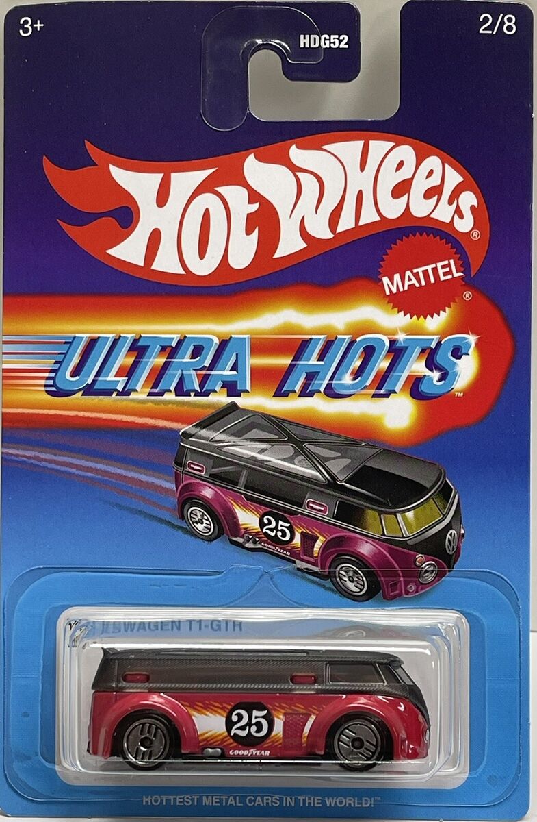 Hot Wheels 1/64 Volkswagen T1 GTR Ultra Hots Black BNYHW11122527 Diecast Scale Model