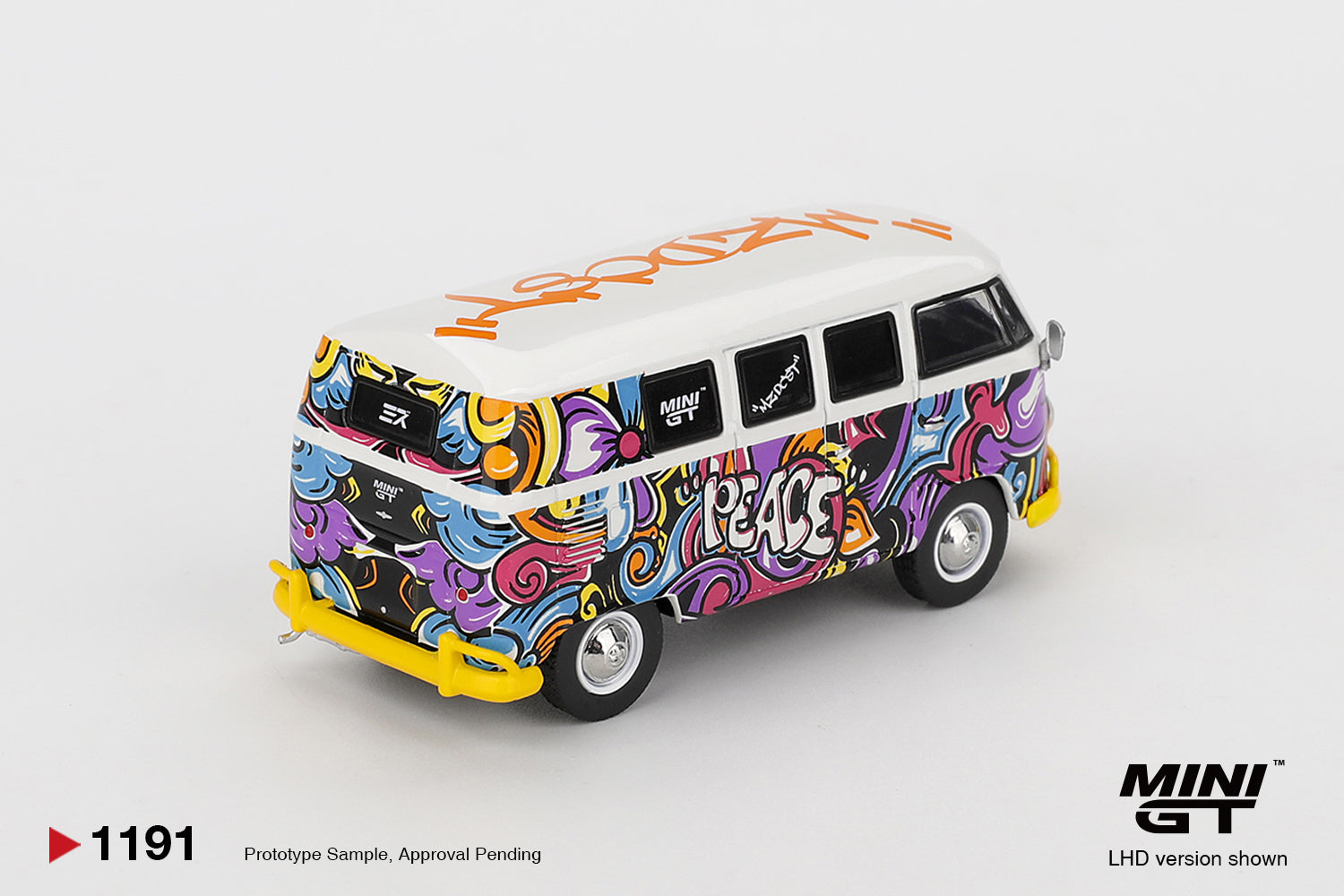 Mini GT 1/64 Volkswagen T1 Microbus Mizu Design MGT01191-L Diecast Scale Model